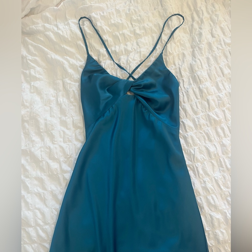 Blue/green formal dress